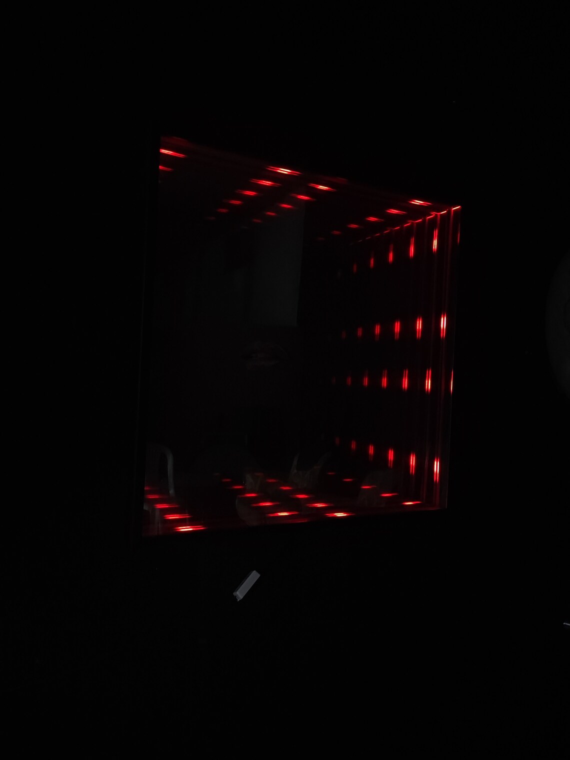 Infinity Mirror Square LED Wall Lamp, Animated RGB Colour Changing Wall ...