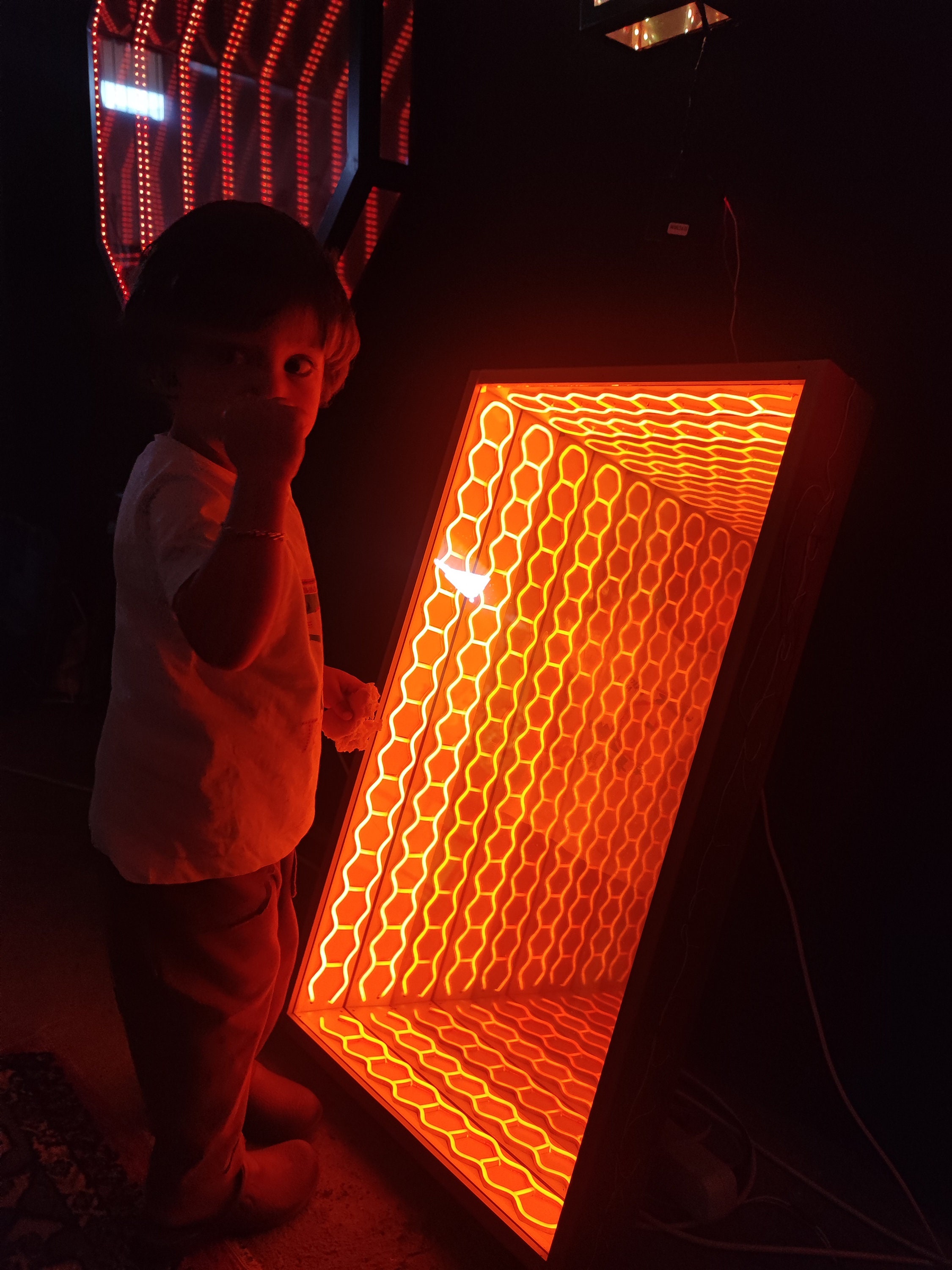 Neon Infinity Mirror Infinity Neon Art Neon İnfinity Neon Decorations