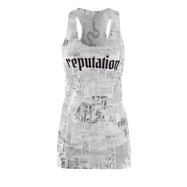 Reputation Album Tank Dress / taylor swift dress / Newsprint dress / Taylor Swift Snake tank dress / Eras tour