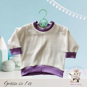 Oversized Pullover Sweatshirt 62/68, verschiedene Farben und Motive