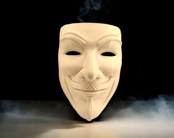 Antique Silver Guy Fawkes Mask – Iconic V for Vendetta Cosplay
