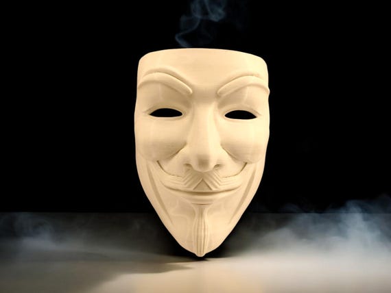 V For Vendetta Halloween Masquerade Non Rebreather Mask - Perfect For - Foto 10