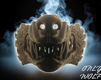 3D Printed Wolf Mask: Lightweight Furry Cosplay, LARP Costume