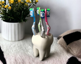 3D Printed Tooth Toothbrush Stand: Quirky Dental Decor