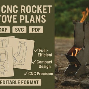 DIY CNC Rocket Stove Plans - Hocheffektiver Outdoor-Kochherd