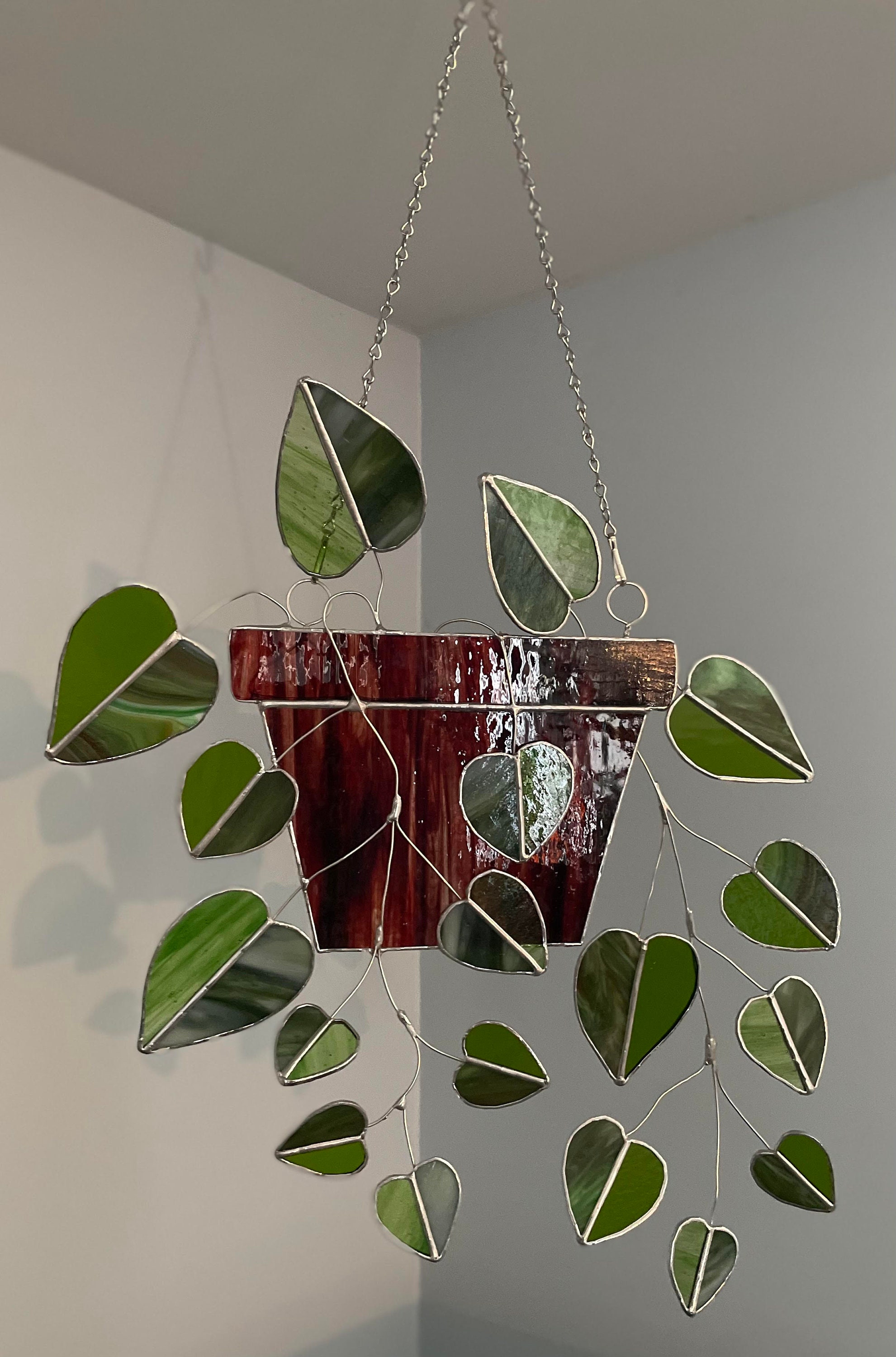 Made to Order Stained Glass Pothos Etsy