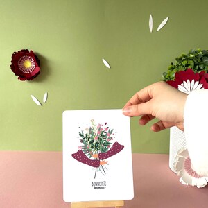 Carte "Bonne fête maman" MAMAN ADORÉE