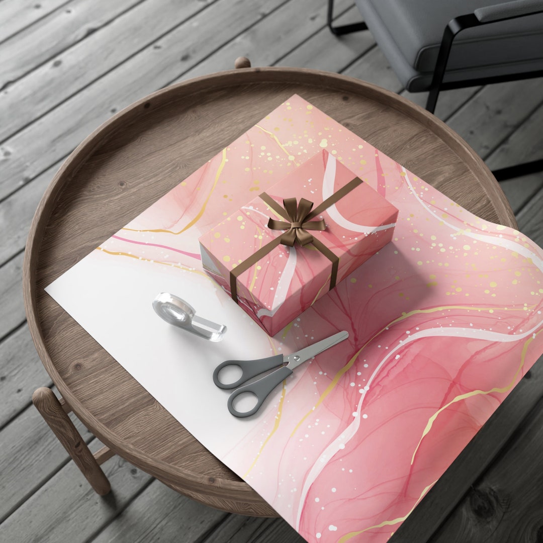 Rose Gold Gift Wrap Papers Etsy