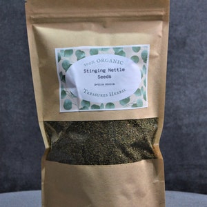 Wild Stinging Nettle Seeds, Urtica dioica, Organic Seeds, 100% Organic, Healing Nettle Seeds, Natural Herbal Product, Dried Bulk Herb