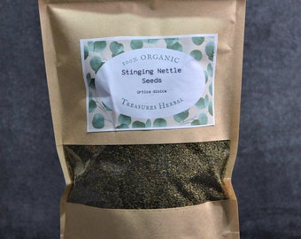 Wild Stinging Nettle Seeds, Urtica dioica, Organic Seeds, 100% Organic, Healing Nettle Seeds, Natural Herbal Product, Dried Bulk Herb