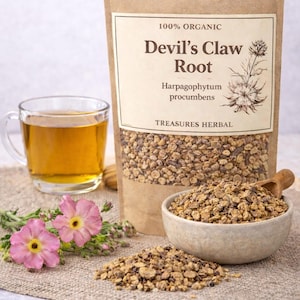 Raiz de garra do diabo | Harpagophytum Procumbens | Chá de Ervas Secas | Raiz Solta Natural | Infusão Botânica