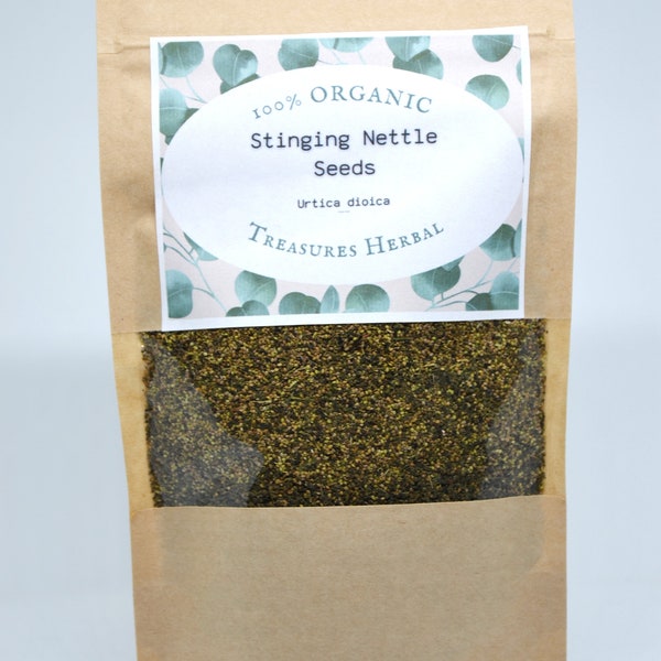 Stinging Nettle Seeds, Urtica dioica, Harvest 2024, Organic Seeds, Wildcrafted, Healing Nettle Seeds, Natural Herbal Product,Dried Bulk Herb