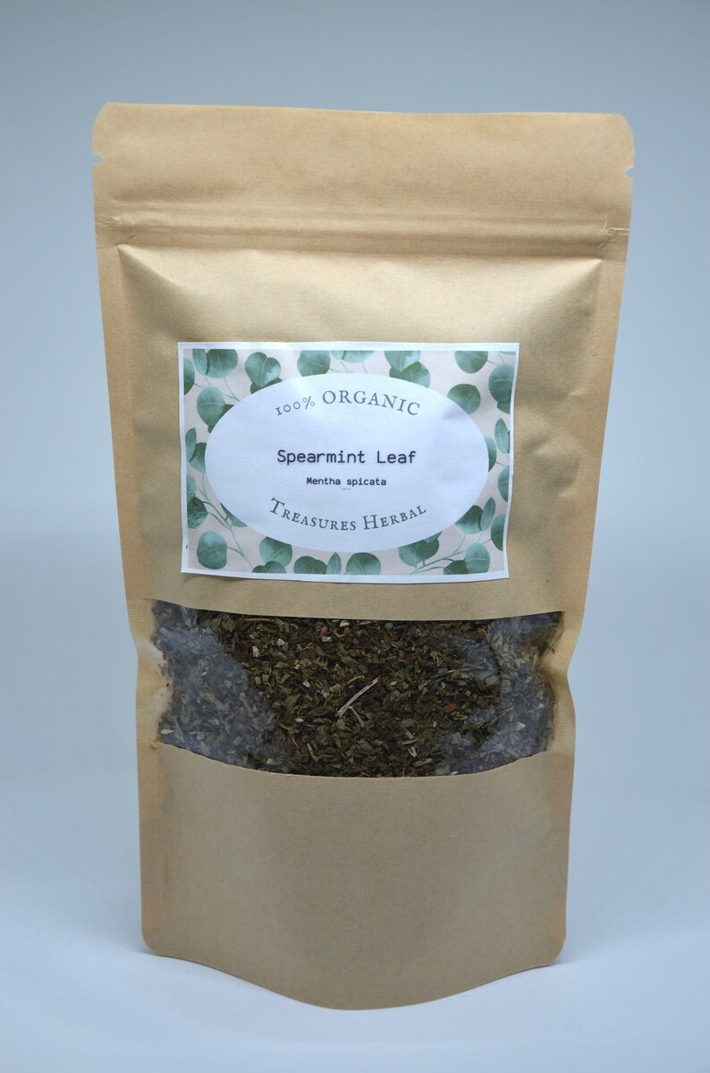 Organic Spearmint Leaf, Mentha Spicata, Spearmint Tea, Botanical, Natural Mint Leaf, Healing Tea, Aromatherapy, Spearmint, Witchcraft image 2
