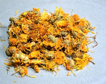 Calendula Flowers, Calendula officinalis, Aromatherapy, Marigold, Herbal Tea, Herbalism, Dried Calendula, Botanical, Calendula, Dried Herbs