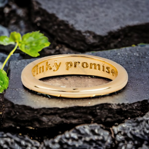 Pinky Promise Ring, perfect voor koppels of als speciaal cadeau, symbolisch en elegant ontwerp, geliefde sieraden, charmante belofte ring voor haar