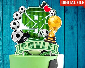 Printable football Cake Topper, Birthday Party for Kids, football Cake Decoration, football Party