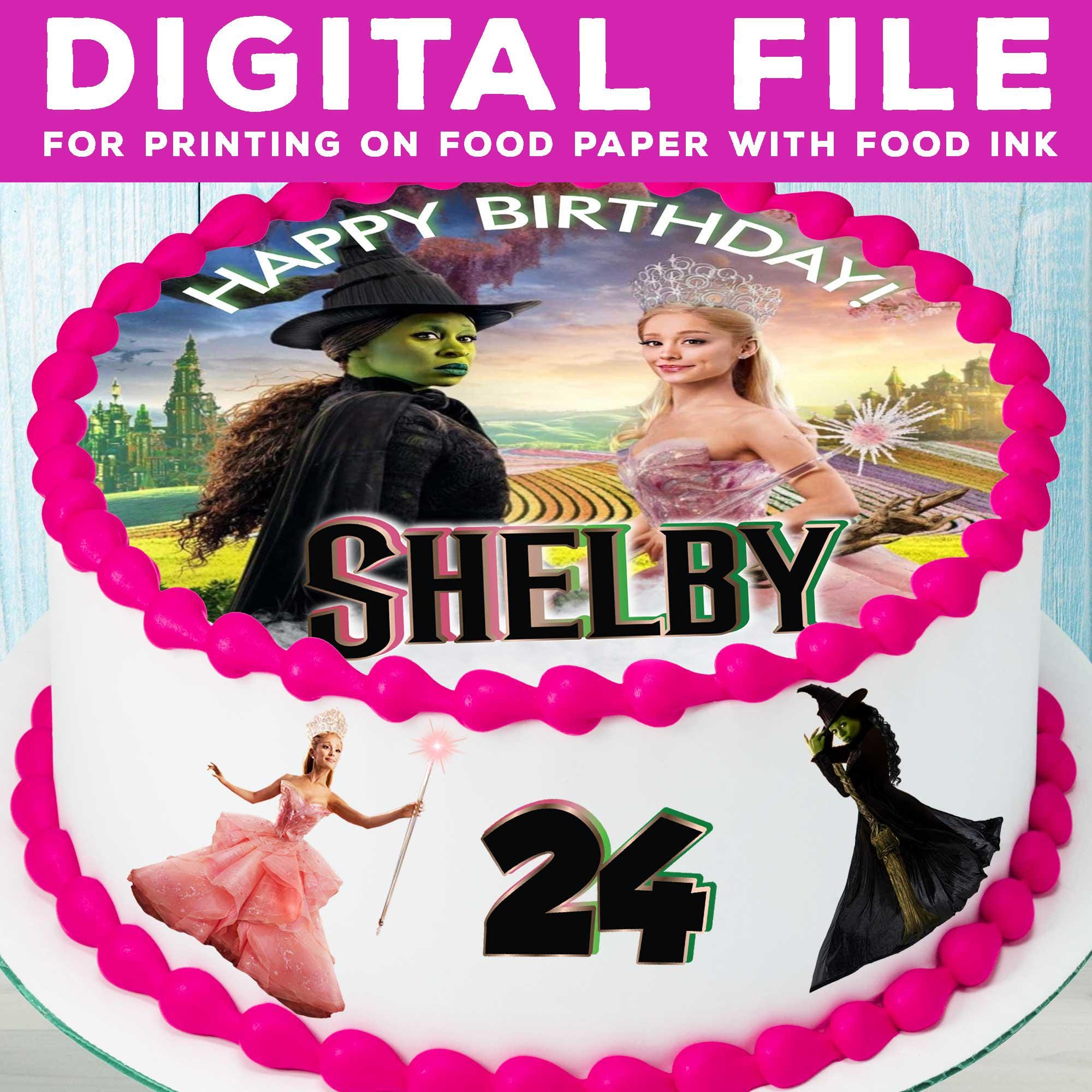 Wicked Movie Cake Topper Centerpiece Birthday Party Decorations