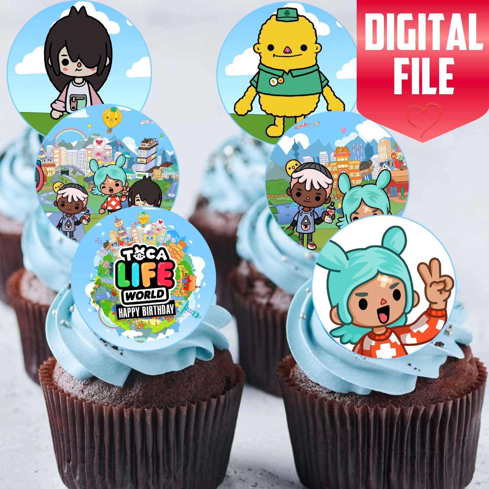 カップケーキ様の専用ページ すぐにダウンロードできます。カスタマイズは不要です。Toca Lifeの