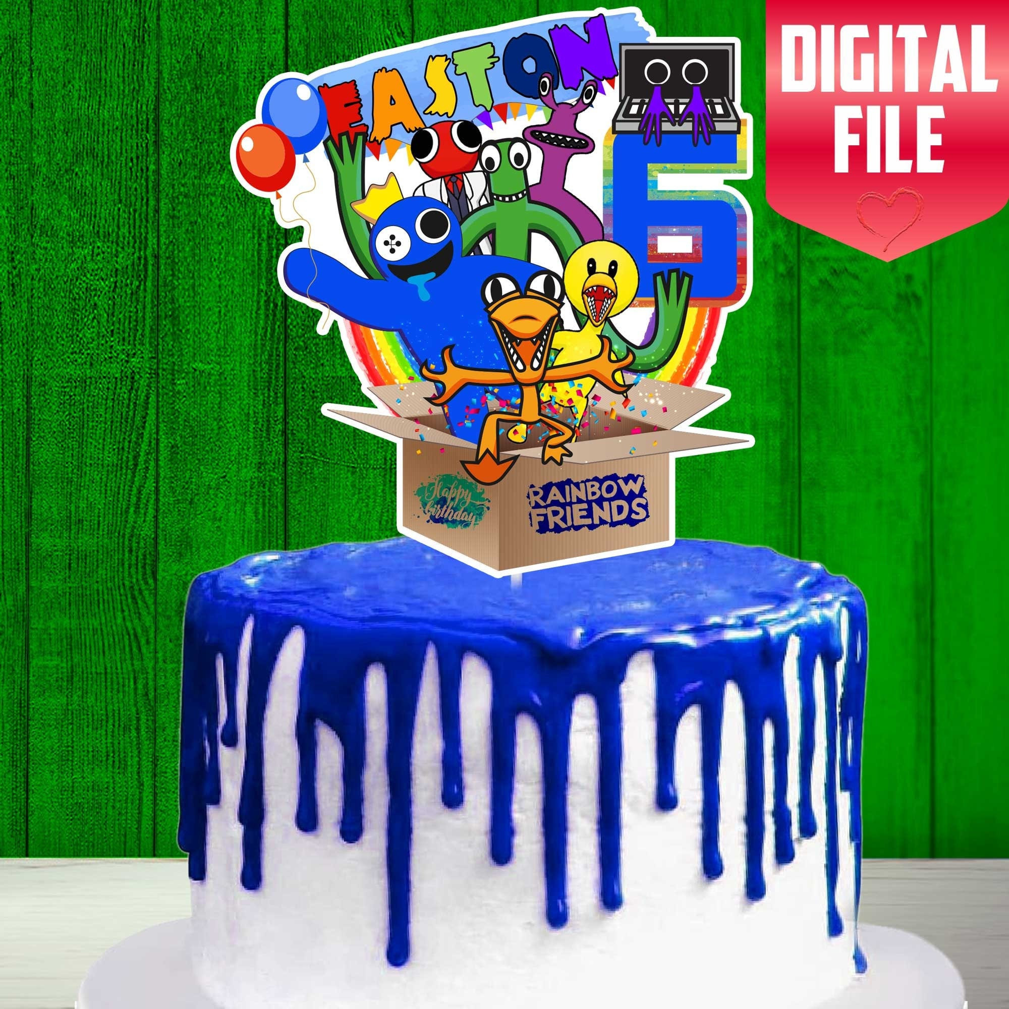 Roblox cake topper ⚒️ – AnasPartyPaper