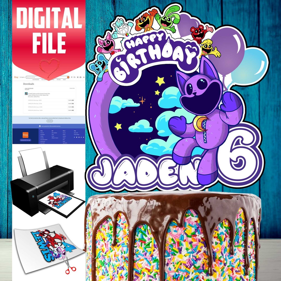 printable-smiling-critters-cake-topper-birthday-party-for-kids