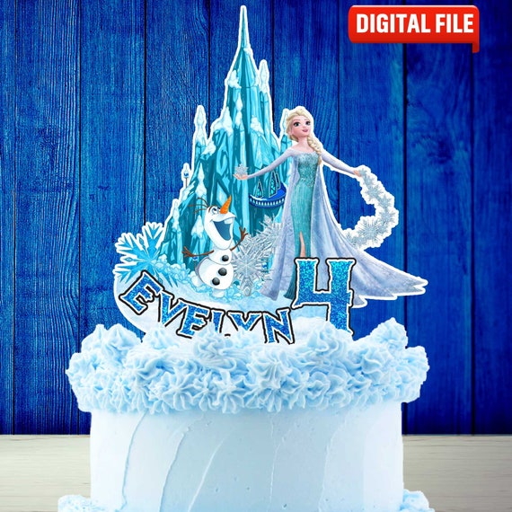 Buy Printable Frozen Cake Topper, Frozen Birthday Party Cake Topper,  Birthday Party for Kids, Elsa Frozen Cake Decoration, DIGITAL FILE Online  in India 