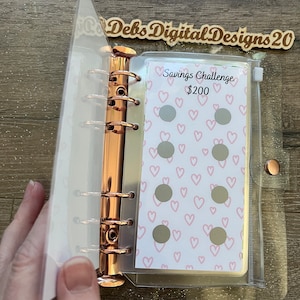 Scratch Off Savings Binder, TWELVE MONTHS Savings Challenge, 12 Monthly Themes, Cash Stuffing, Budgeting, Cash Envelope, Savings Challenge