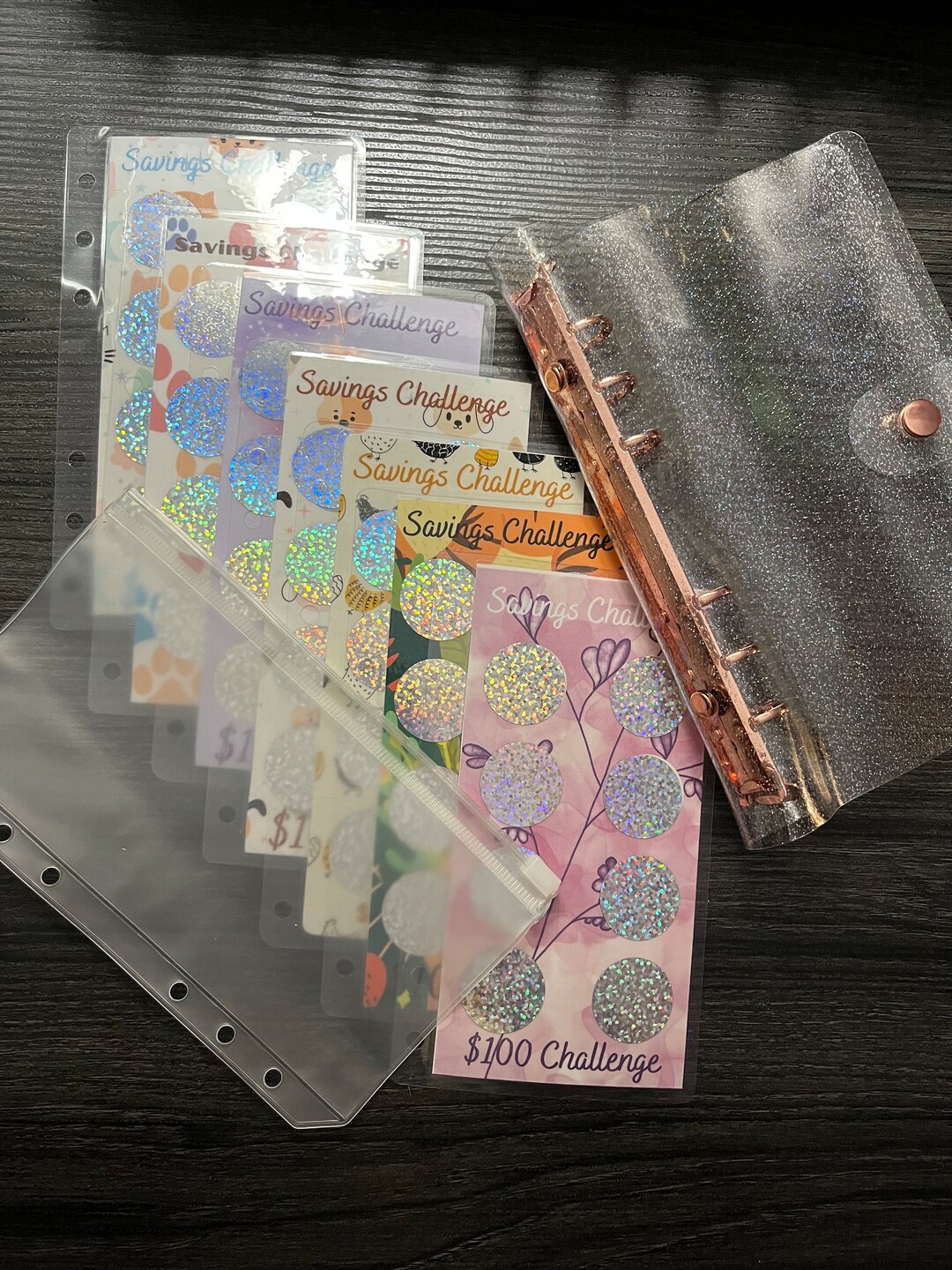 1000 Dollar Scratch off Savings Binder, 10 Scratch off Cards, Savings