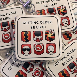 B-GRADE FFXIV Real Life Debuffs Acrylic Keychain