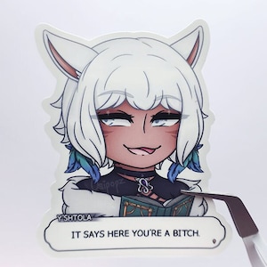 FFXIV ヤシュトラ・ルール ちびステッカー