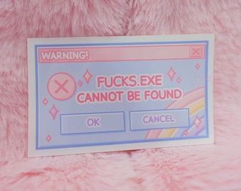 F*cks Cannot Be Found Sticker