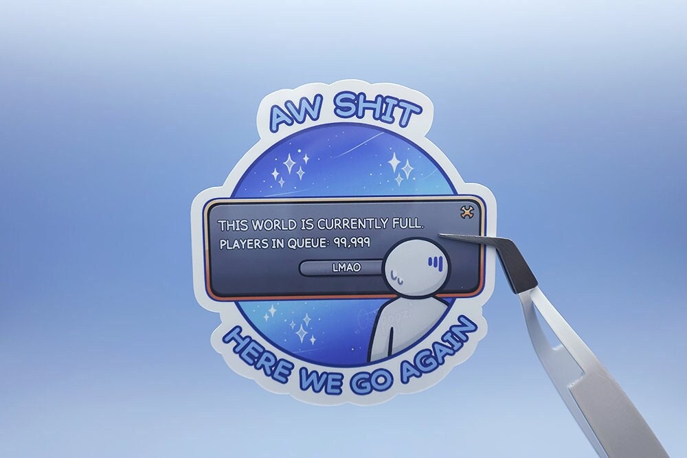 FFXIV World Full Queue Sticker - Etsy