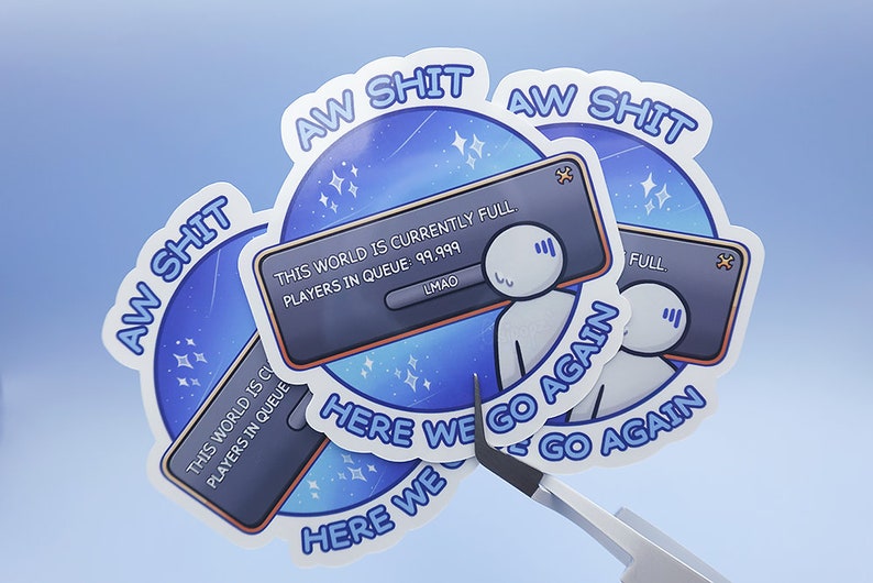 FFXIV World Full Queue Sticker - Etsy