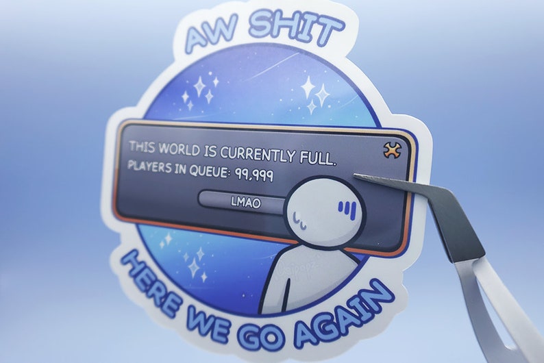 FFXIV World Full Queue Sticker - Etsy