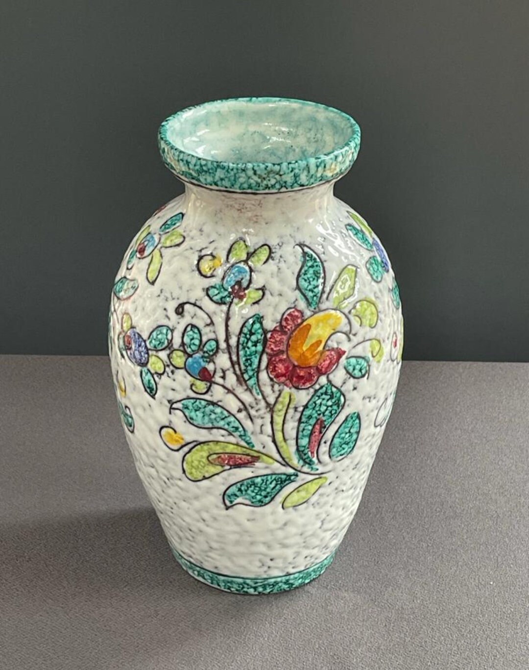 Vintage Italian Hand Painted Pottery Vase by Fanciulacci Fratelli - Etsy UK