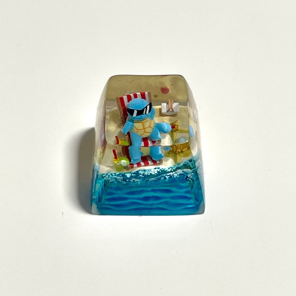 Squirtle,#007,Squirtle keycap,Pokemon keycap, Artisan Keycap