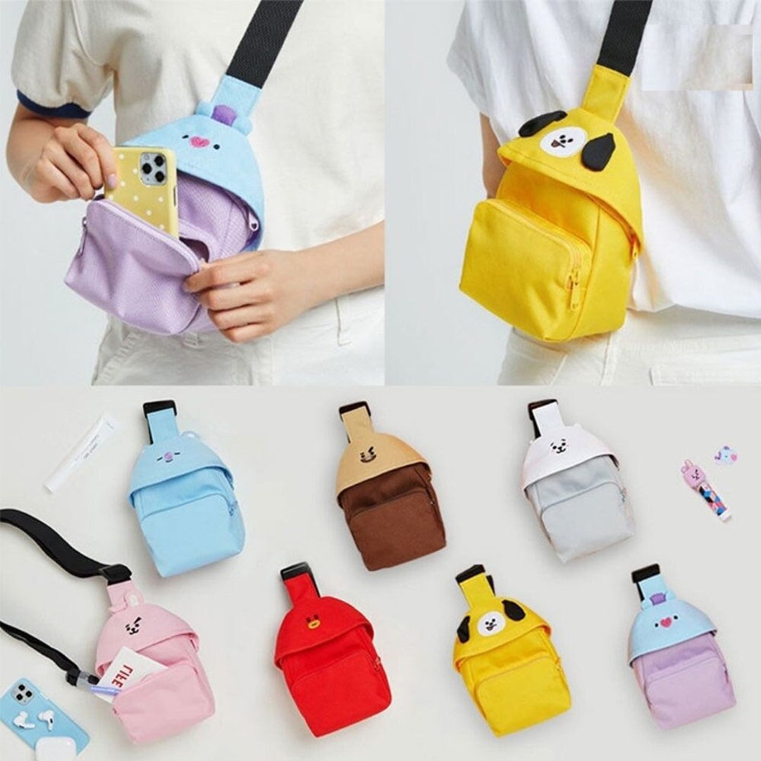 Mini Sling Backpack Chest Bag BT21 Bag Mini Diagonal - Etsy