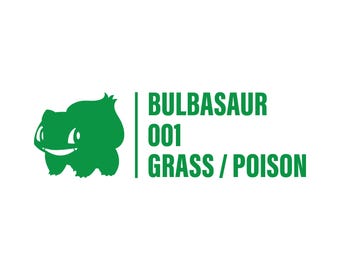Bulbasaur SVG File