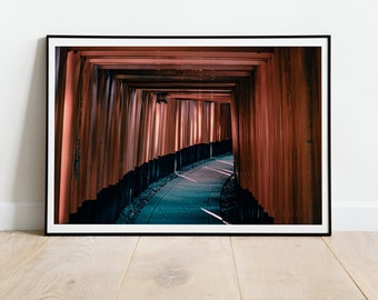 Foto Japón, Foto Fushimi Inari, Póster, Marco, Decoración, Fotografía, Fotografía, Para imprimir, Kioto