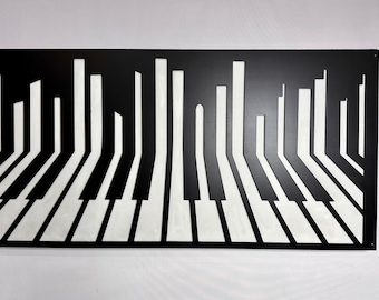 Arte mural de piano - Arte de piano - Panel acústico - Arte mural con panel de sonido - Decoración con tratamiento de sonido