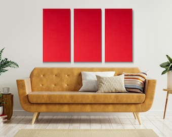 Paneles fonoabsorbentes rojos - Amortiguación acústica - Paneles acústicos rojos