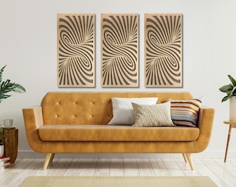 Acoustic Panel | Sound Panel Wall Art | Wood Acoustic Diffuser for Home Studio | Sound Treatment Decor