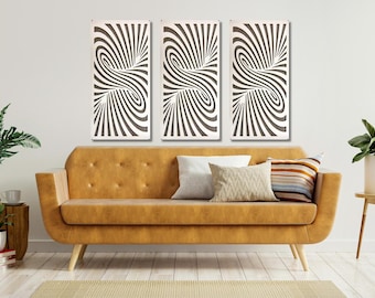 Acoustic Panel | Sound Panel Wall Art | Wood Acoustic Diffuser for Home Studio | Sound Treatment Decor