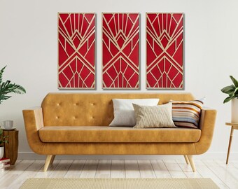 Acoustic Panel | Sound Panel Wall Art | Wood Acoustic Diffuser for Home Studio | Sound Treatment Decor