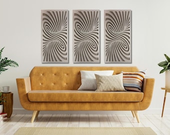 Acoustic Panel | Sound Panel Wall Art | Wood Acoustic Diffuser for Home Studio | Sound Treatment Decor