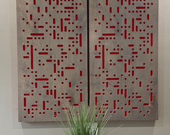 Acoustic Panel | Sound Panel Wall Art | Wood Acoustic Diffuser for Home Studio | Sound Treatment Decor