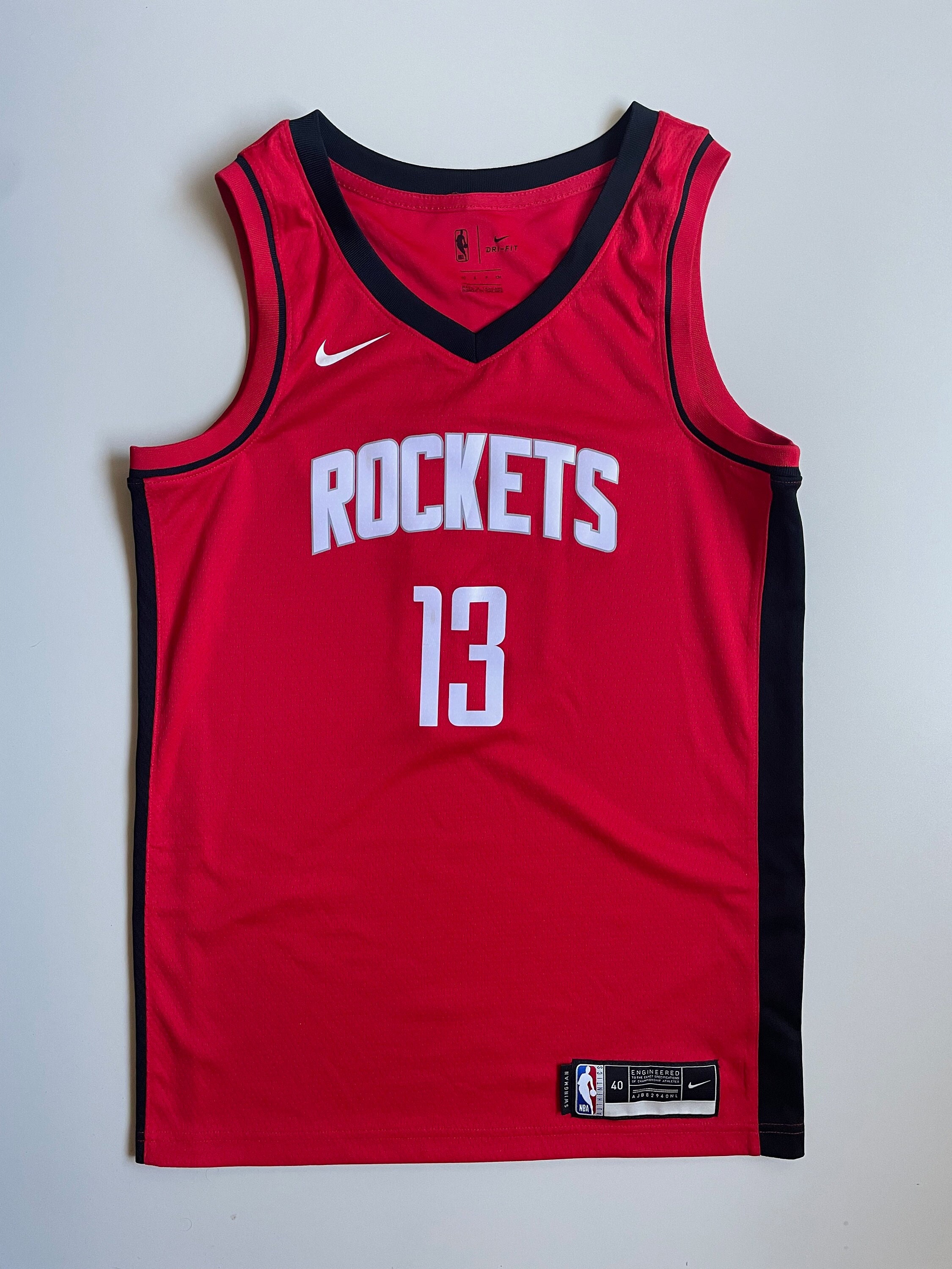 Nike Houston Rockets Black Jersey James Harden Size Youth Small