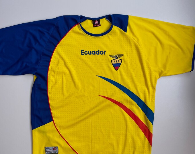 Ecuador 2006 Home Jersey - Large Size - Excellent Condition - World Cup Football Memorabilia