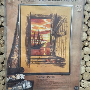 Ocean Sunset Crewel Kit