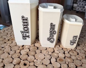 Flour, Sugar, Tea Canister Set