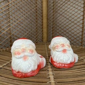 Vintage Santa Candle Holders